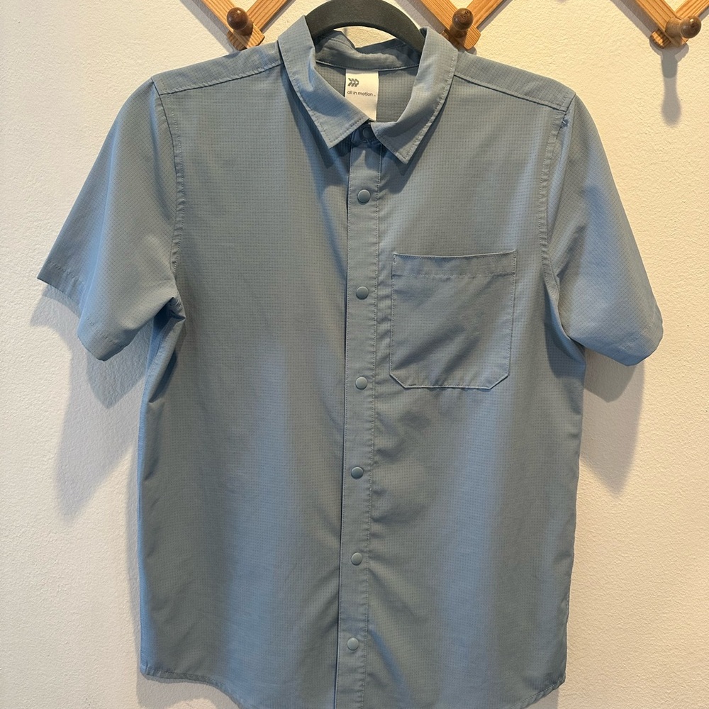 All in Motion Sky Blue Button Down Shirt